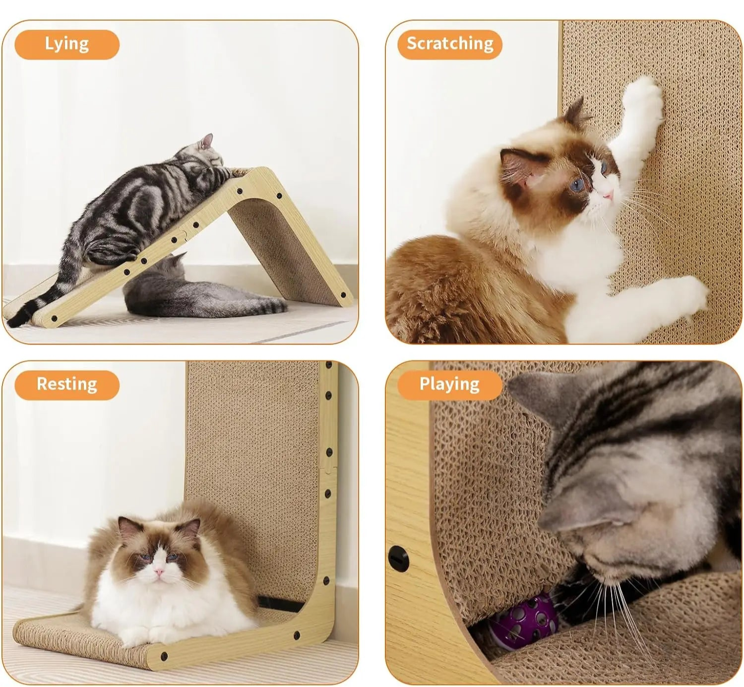 L Shape Cat Scratcher - Wall