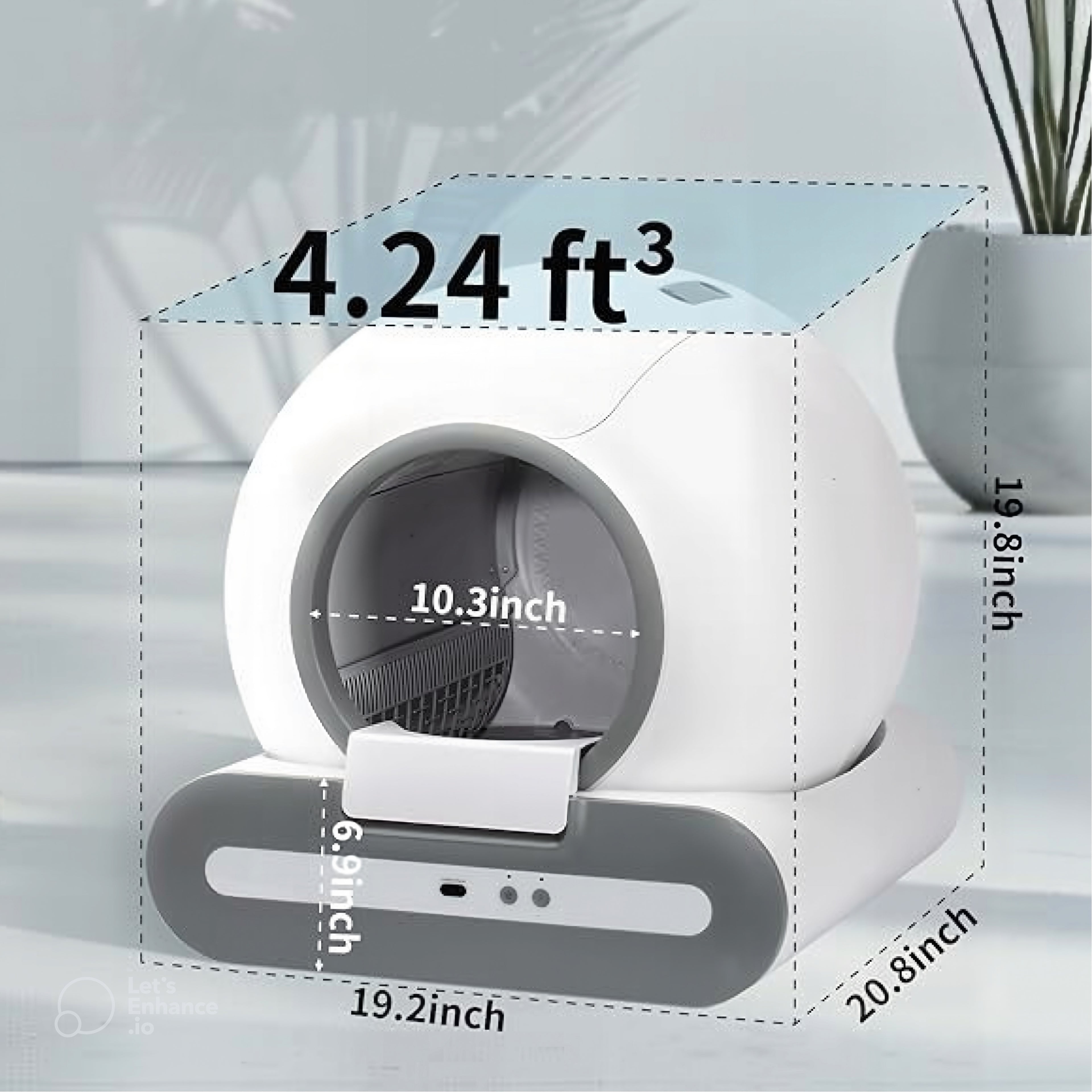 Self-Cleaning Cat Litter Box App Control