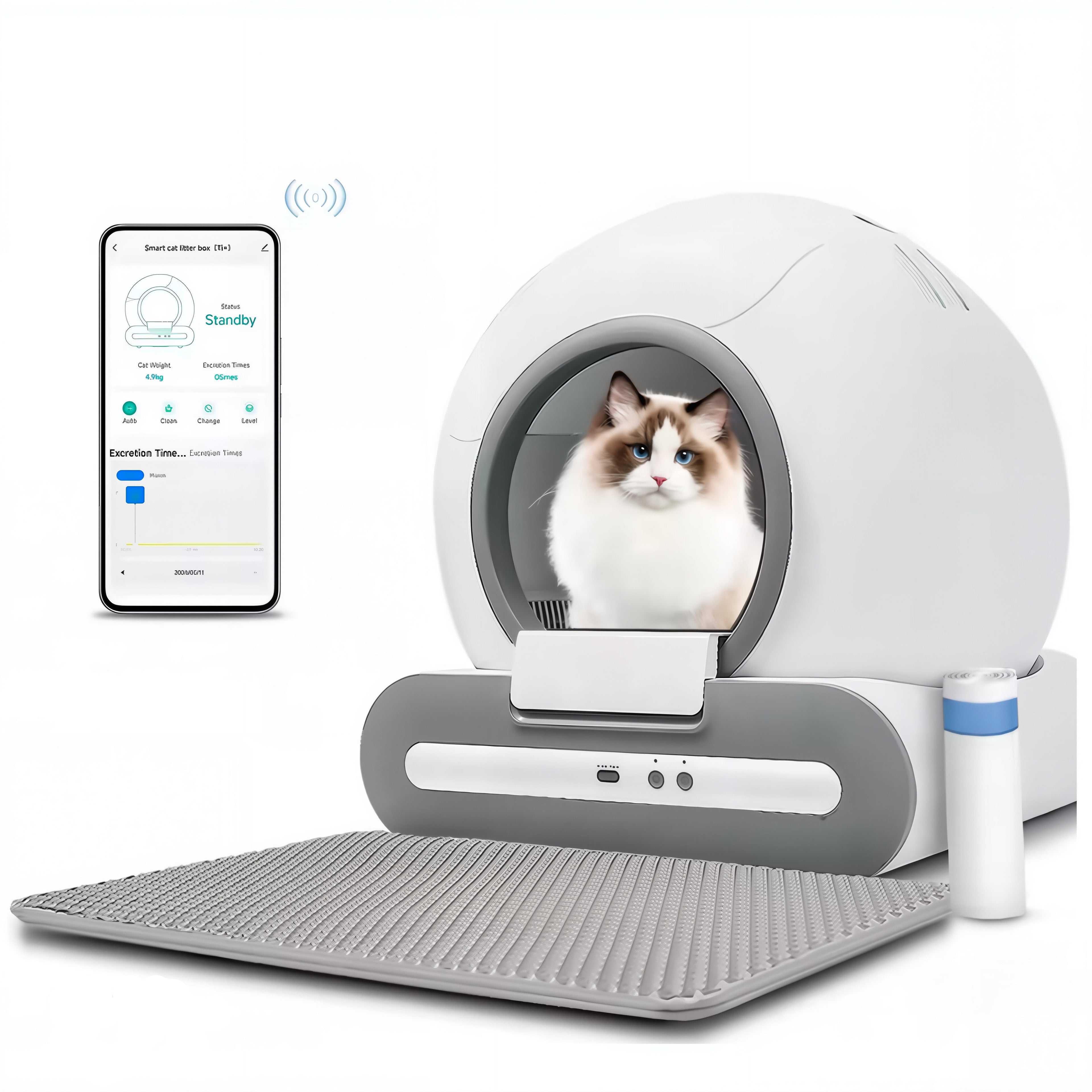 Self-Cleaning Cat Litter Box App Control