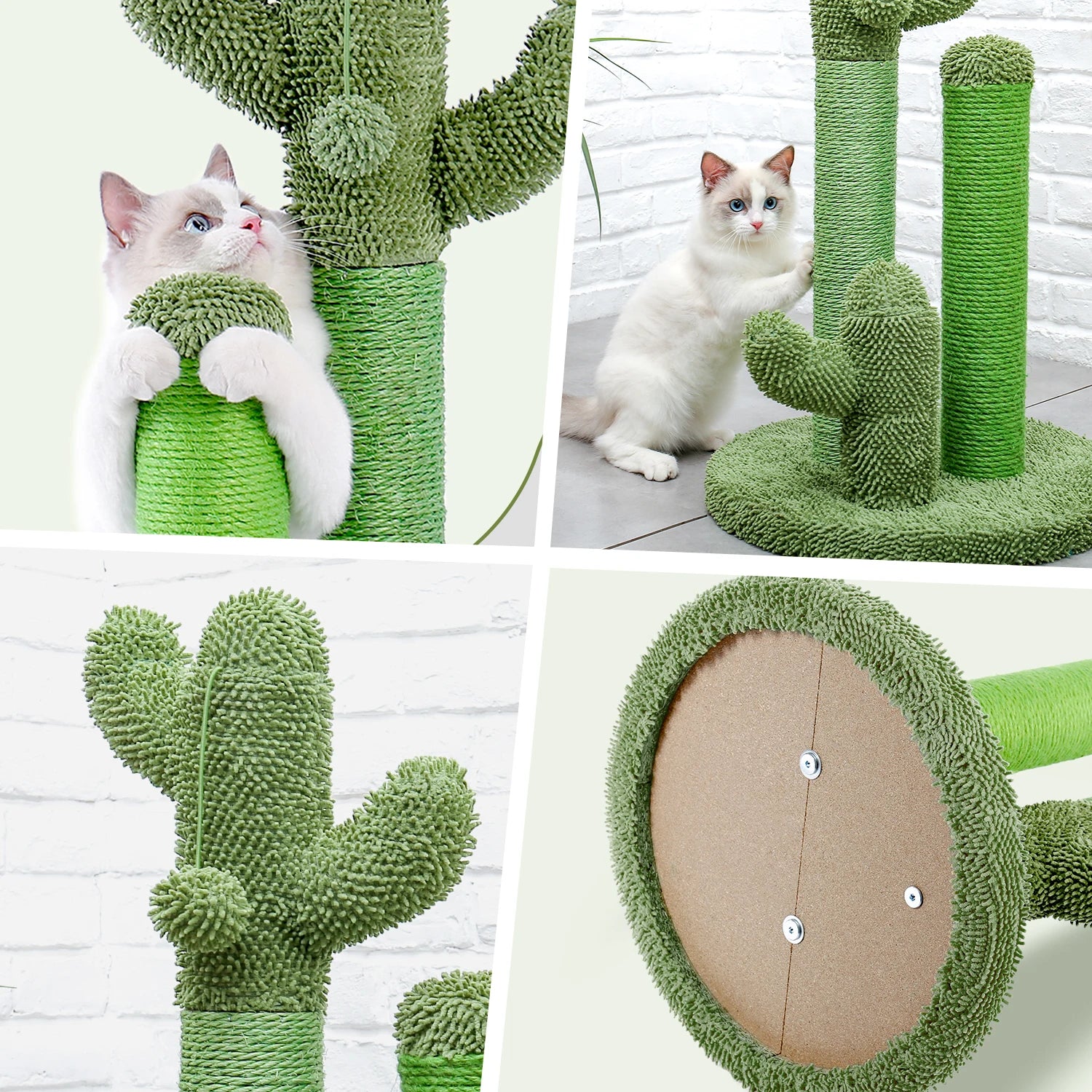 Cactus Cat Scratcher - 3 poles + Dangling Ball