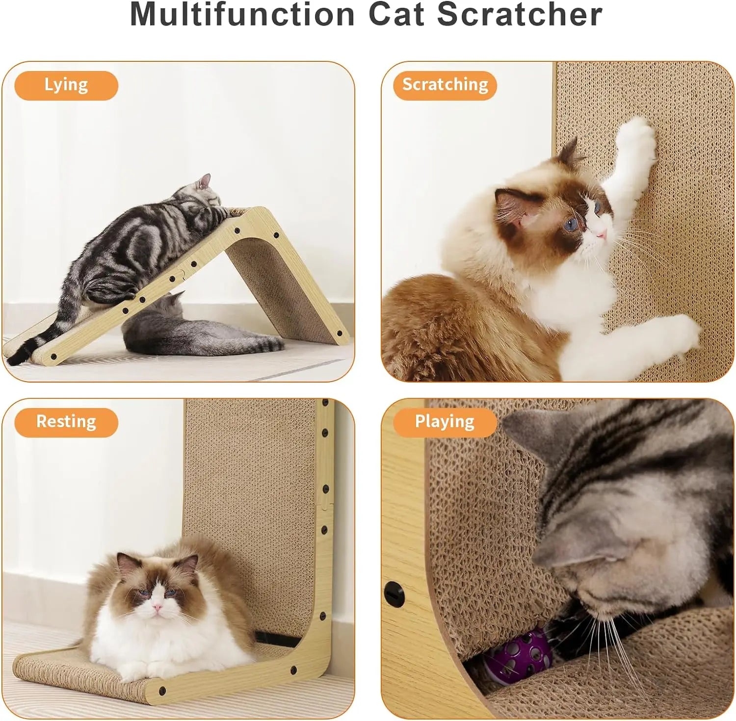 L Shape Cat Scratcher - Wall