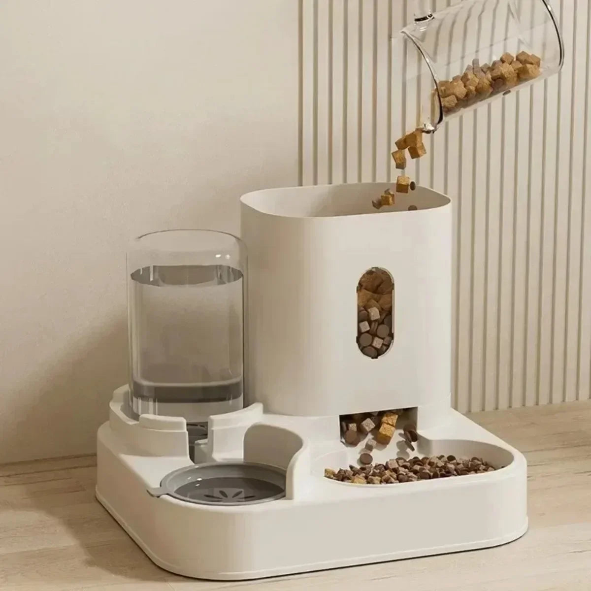 2 in 1: Automatic Feeder With Water Fountain