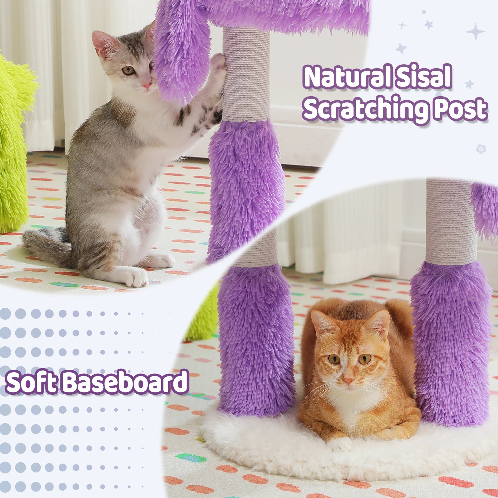 2 in 1 Cat Tower & Scratch Posts