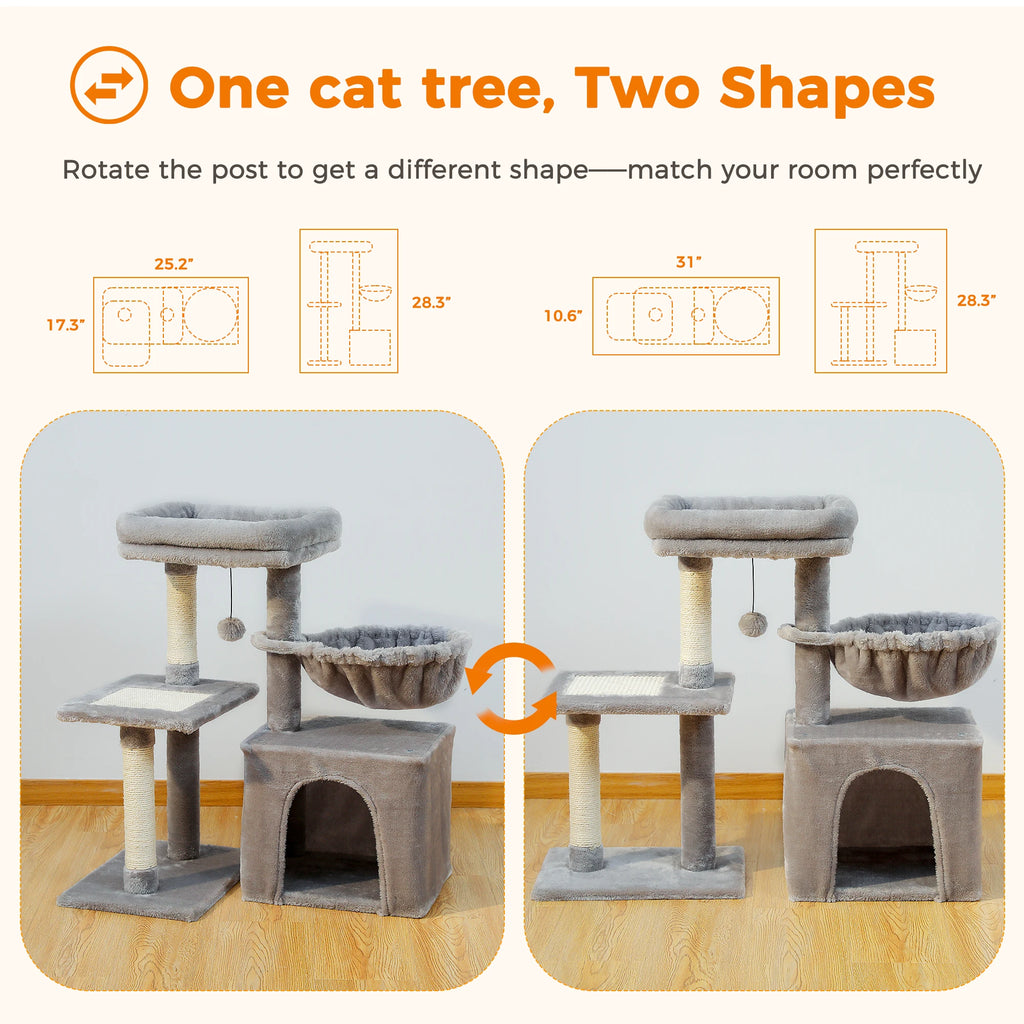 Cat tree Cat Tower With Hammock - Unique