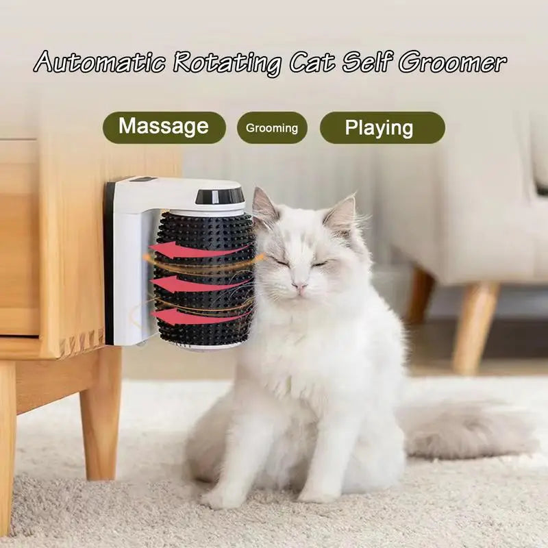 Automatic Rotating Self Groomer with Catnip