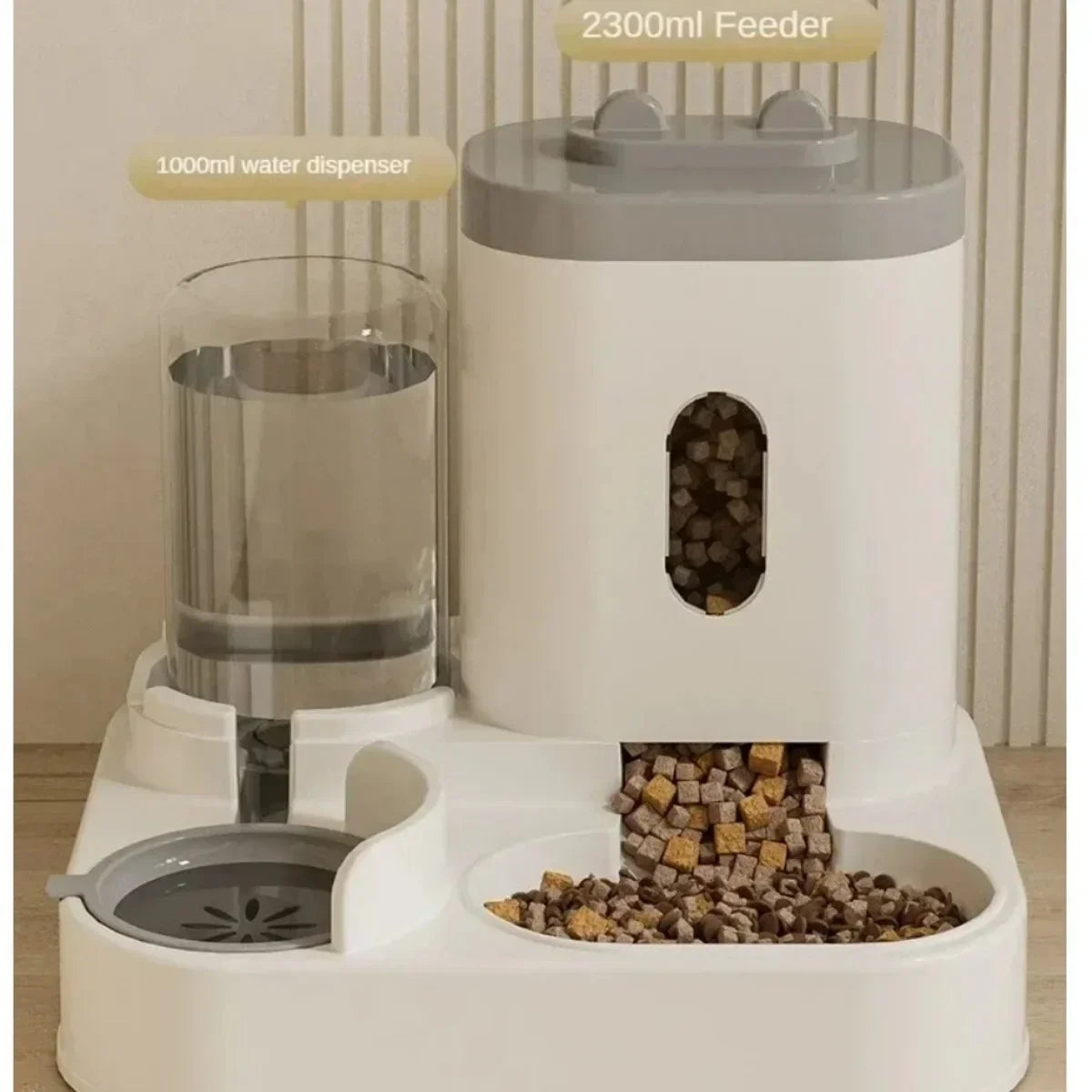 2 in 1: Automatic Feeder With Water Fountain