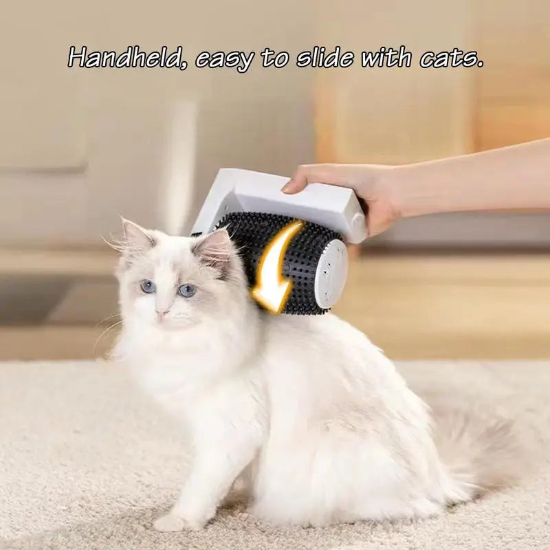 Automatic Rotating Self Groomer with Catnip