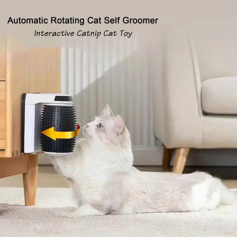 Automatic Rotating Self Groomer with Catnip