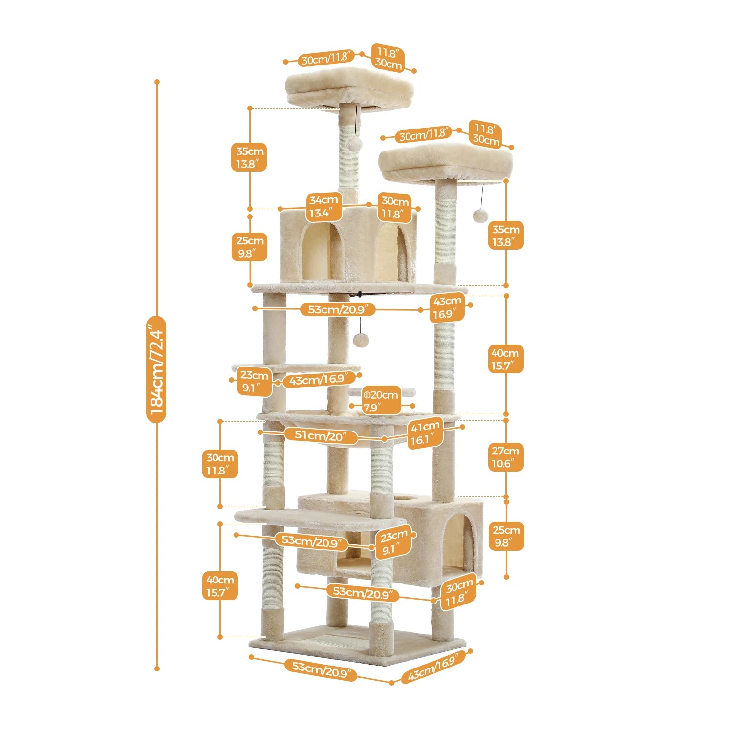 Multi-Level Cat Tree Tower Condo
