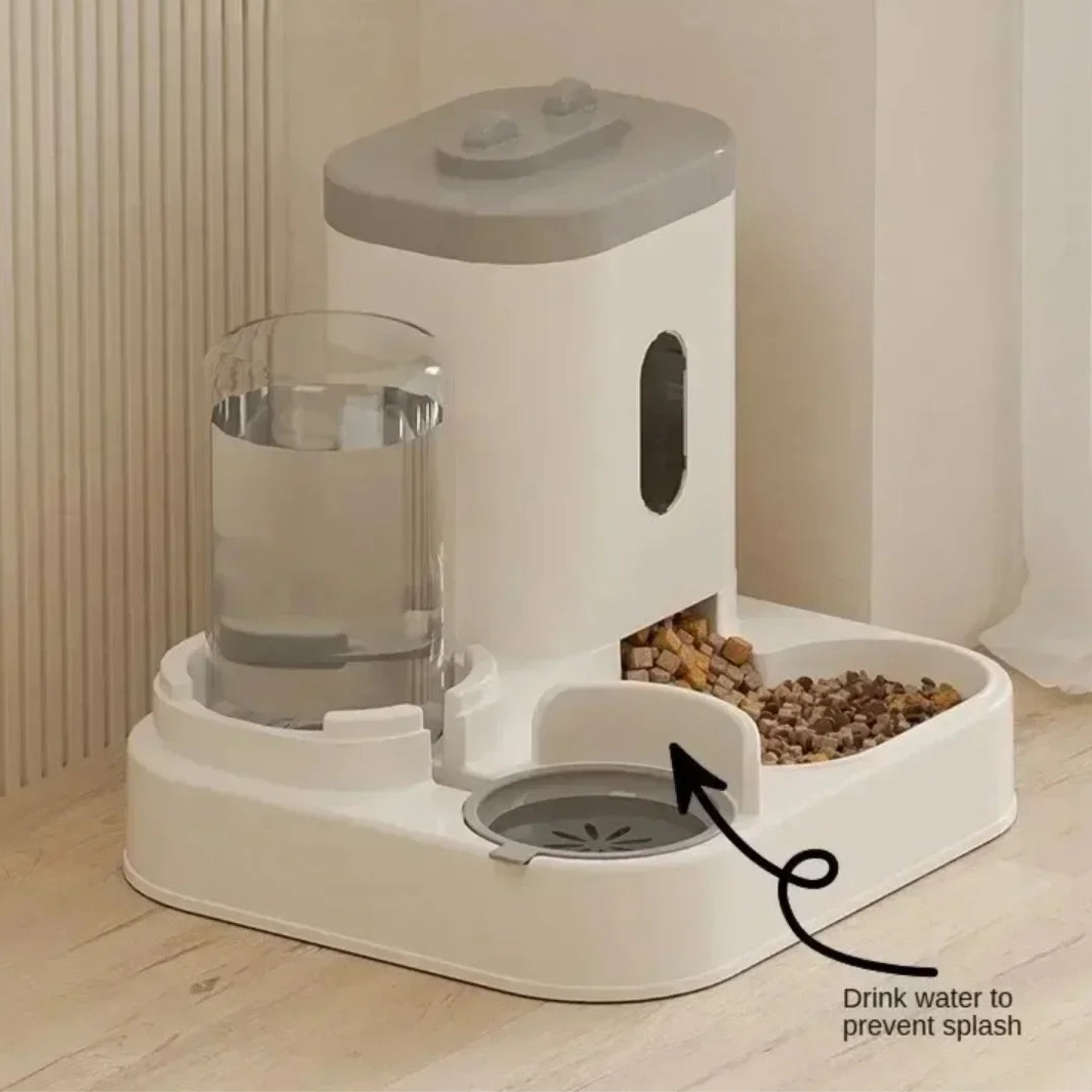 2 in 1: Automatic Feeder With Water Fountain