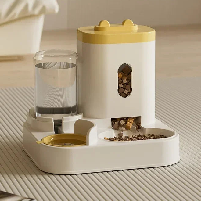 2 in 1: Automatic Feeder With Water Fountain