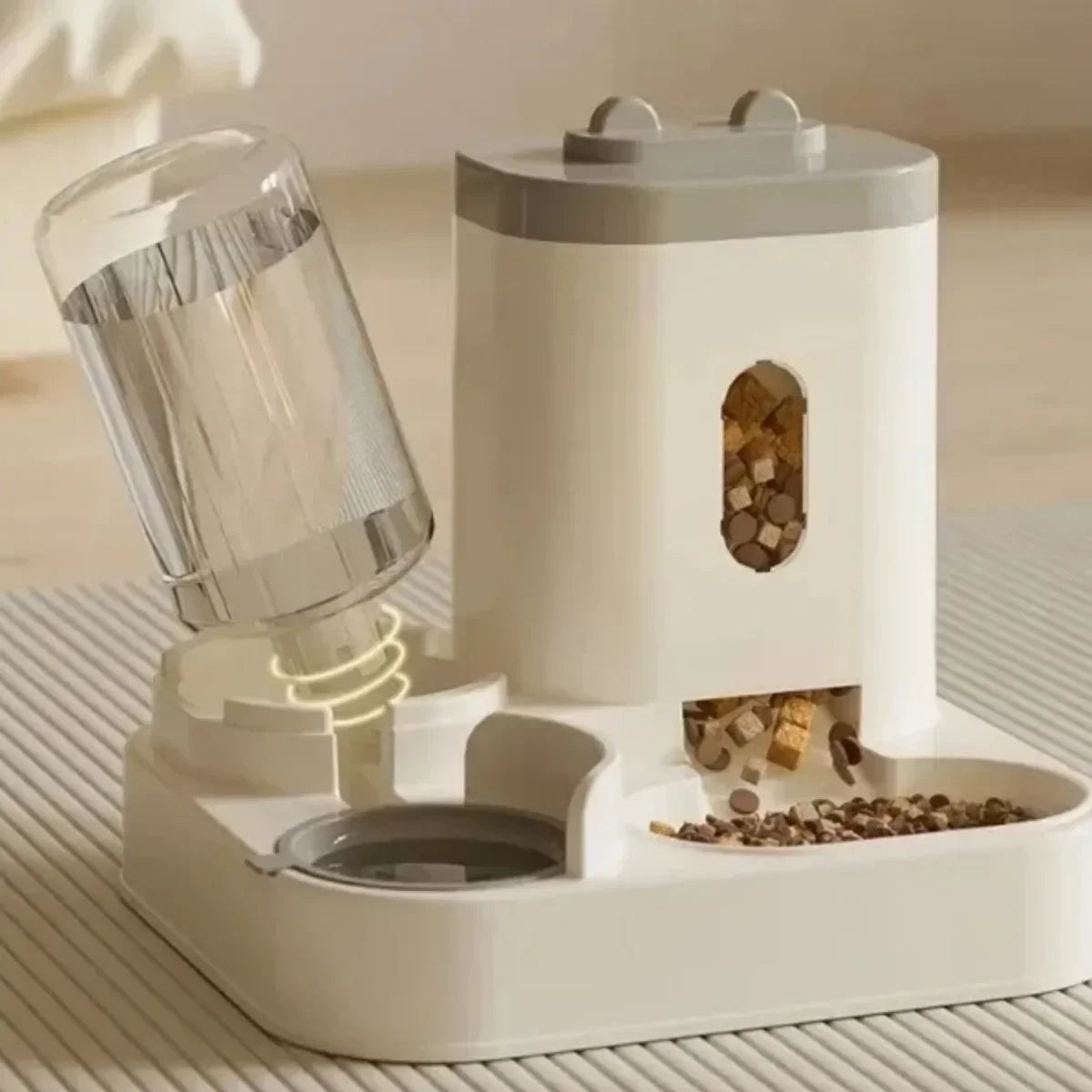 2 in 1: Automatic Feeder With Water Fountain
