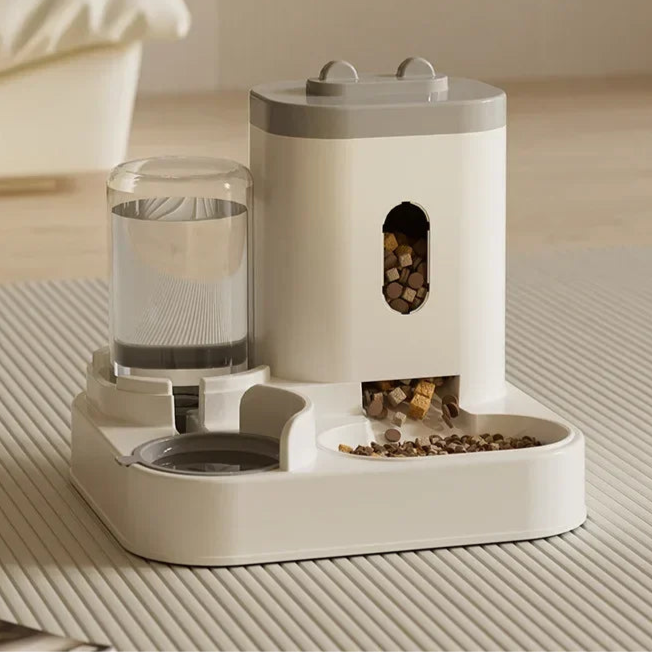 2 in 1: Automatic Feeder With Water Fountain