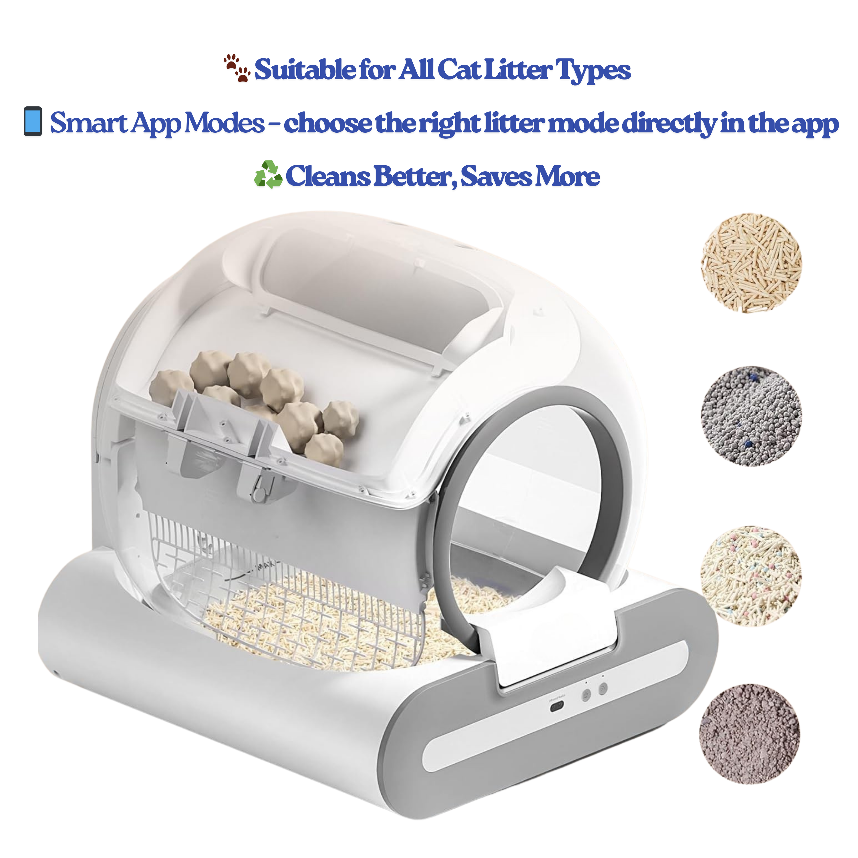 Self-Cleaning Cat Litter Box App Control